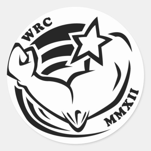 Wenis Rodeo Kampioenschappen 2012 Ronde Sticker (Voorkant)