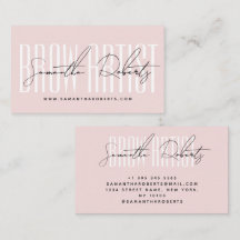 Wenkbrauw artiest modern typografie script blos ro