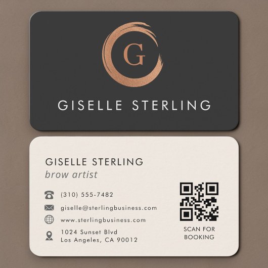 Wenkbrauw Artiest QR Code Visitekaartje