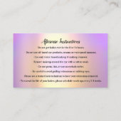 Wenkbrauw Micorblade Logo Nazorg Logo Crown Gold Visitekaartje (Achterkant)