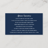 Wenkbrauw Micorblading Aftercare Navy Roos Visitekaartje (Achterkant)