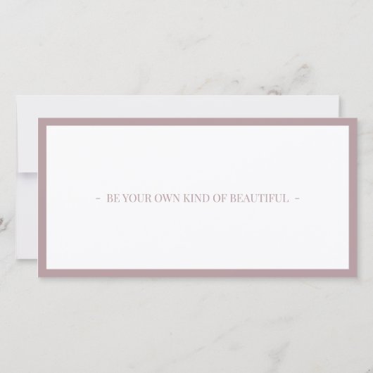 Wenkbrauw Microblading Nazorg Pastel Roze Bedankkaart (Achterkant)