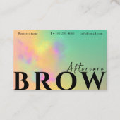 Wenkbrauw na zorginstructies Abstracte Waterverf Visitekaartje (Voorkant)