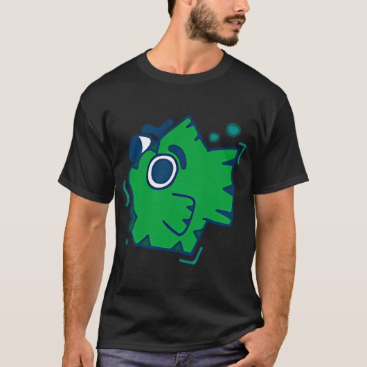 wenkbrauw vis t-shirt (Voorkant)