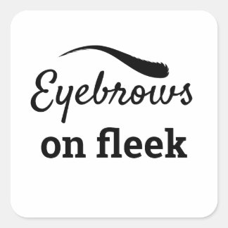 Wenkbrauwen op Fleek Trendy Flawless Styled, ZFJ Vierkante Sticker