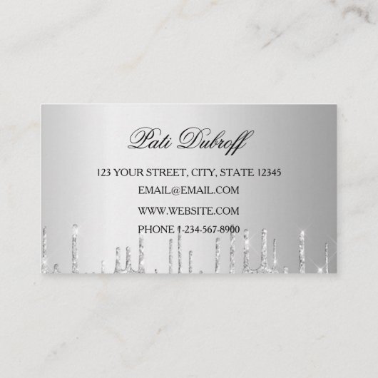 Wenkbrauwen wenkbrauw salon microblading visitekaartje (Achterkant)