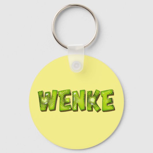 Wenke Name Kiwi Design Schlüsselanhänger Sleutelhanger (Voorkant)
