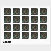 wenken vierkante sticker (Vel)