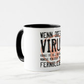 Wenn dieses Virus vorbei ist. Coronavirus Ende Mok (Voorkant links)