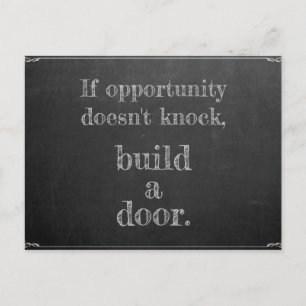 Wenn Gelegenheit nicht klopft Briefkaart