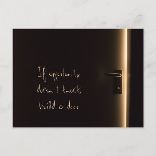 Wenn Gelegenheit nicht klopft Briefkaart