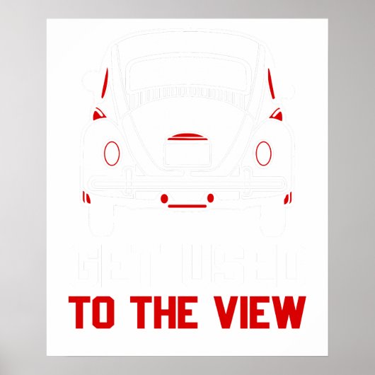 wenn je aan de uitzicht VW Kever Poster (Voorkant)