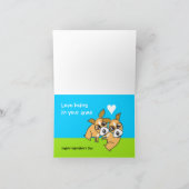 Wenn Kaartje van Doggie Valentijnse Feestdagen Kaart (Binnen)