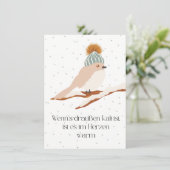 Wenn‘s draußen kalt ist… bedankkaart (Staand voorkant)