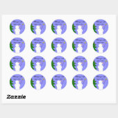 Wens aan een Ster Ronde Sticker (Vel)