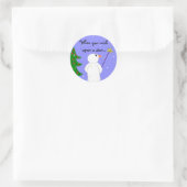 Wens aan een Ster Ronde Sticker (Tas)
