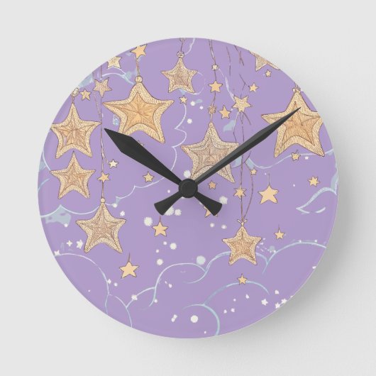 Wens aan een Ster Wandklok (Voorkant)