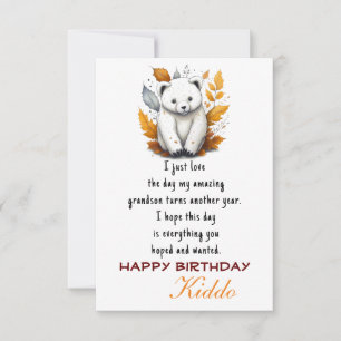 Wens aan kleinzoon kaart