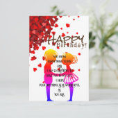Wens aan lieve schat  kaart (Staand voorkant)