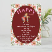 Wens aan mama kaart (Staand voorkant)