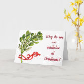 WENS DAT IK KERSTOMISTEL HET HELE JAAR KUN GEBRUIK KAART (Gele Bloem)