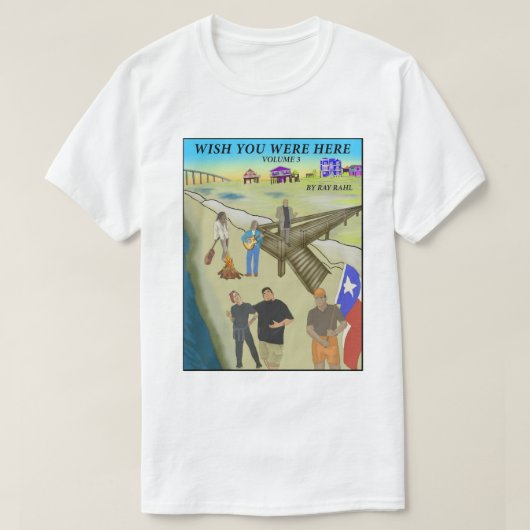 Wens dat je hier was 3 Basic T-shirt (Design voorkant)