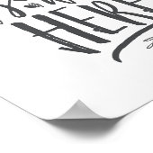 Wens dat je hier was Huwelijk Herdenking Tafelbord Poster (Hoek)