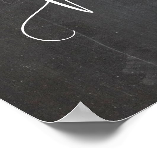 wens dat u hier bent als huwelijksherdenkingsbord  poster (Hoek)