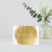 Wens een goede gouden verf look informatiekaartje (Staand voorkant)