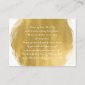 Wens een goede gouden verf look informatiekaartje (Achterkant)
