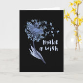 Wens een paardenbloem bloem kaart (Gele Bloem)