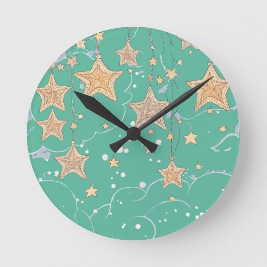 Wens een Ster Wandklok (Voorkant)