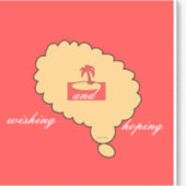 Wens en hoop tropisch sticker (Voorkant)