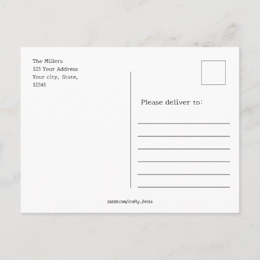 Wens grillige Herfst Forest Fox Briefkaart (Achterkant)