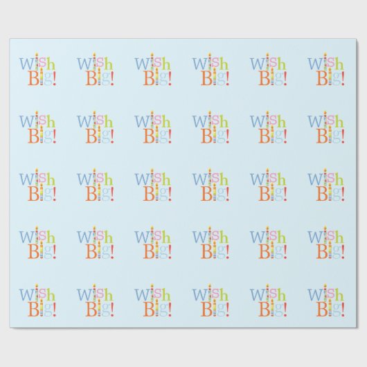 Wens Grote Kaars Cadeaupapier (Vlak)