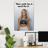 Wens het niet, Werk eraan Poster (Thuiskantoor)
