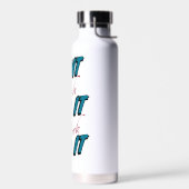 "Wens het niet, werk eraan" waterfles (Links)