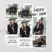 Wens ik je een vrolijk nieuwjaar met een liefdevol feestdagenkaart (Voorkant / Achterkant)