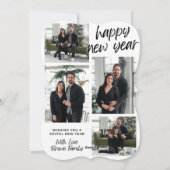 Wens ik je een vrolijk nieuwjaar met een liefdevol feestdagenkaart (Achterkant)