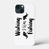 Wens ik was aan het vissen grappige quote Case-Mate iPhone case (Achterkant)
