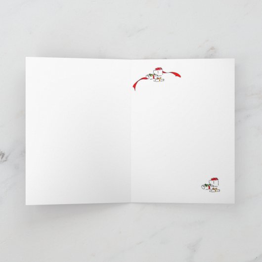 Wens je aanwezigheid onder de kerstboom feestdagen kaart (Binnen)