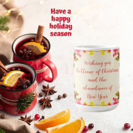 Wens je, Bloemen Rozen Boeket Vakantie Quotes Koffiemok