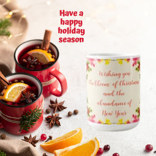 Wens je, Bloemen Rozen Boeket Vakantie Quotes Koffiemok