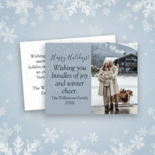 Wens je bundels van Joy Family Holiday Briefkaart