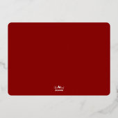 Wens je de Gesponnen-perfecte kerstkattenfoto Folie Feestdagenkaart (Achterkant)