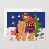 Wens je de magie van Kerstmis Feestdagenkaart (Voorkant / Achterkant)