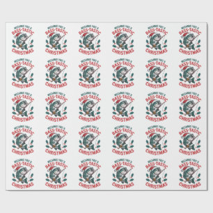 Wens je een Bass-tastic Christmas Vissen Fisher Cadeaupapier