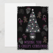 Wens je een enge kerst feestdagenkaart (Voorkant / Achterkant)