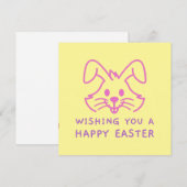 Wens je een fijne Paashaas Kaart (Voorkant / Achterkant)