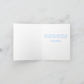 Wens je een fijne verjaardag - Swirls on Black Kaart (Binnen)